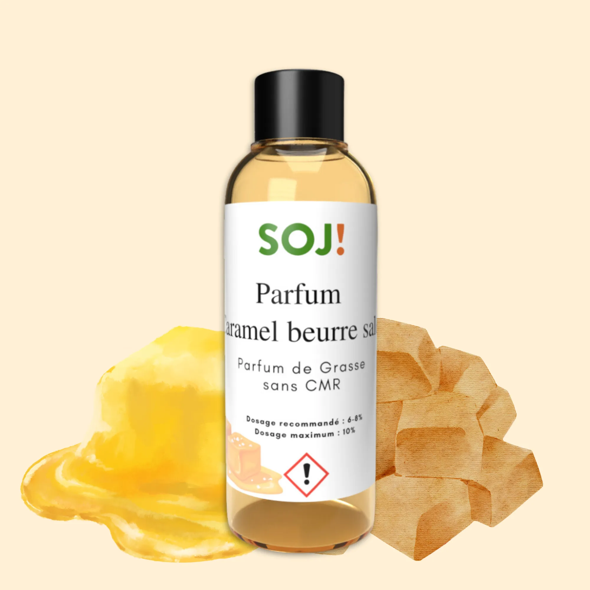 Parfum pour bougies – Caramel beurre salé
