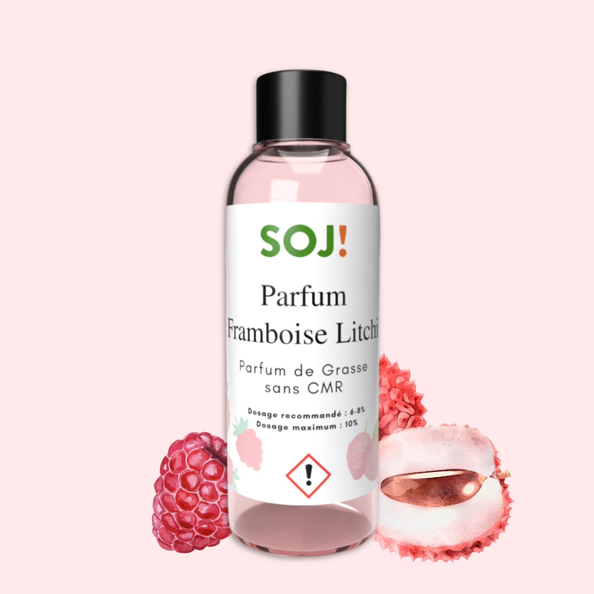 Parfum pour bougies – Framboise litchi