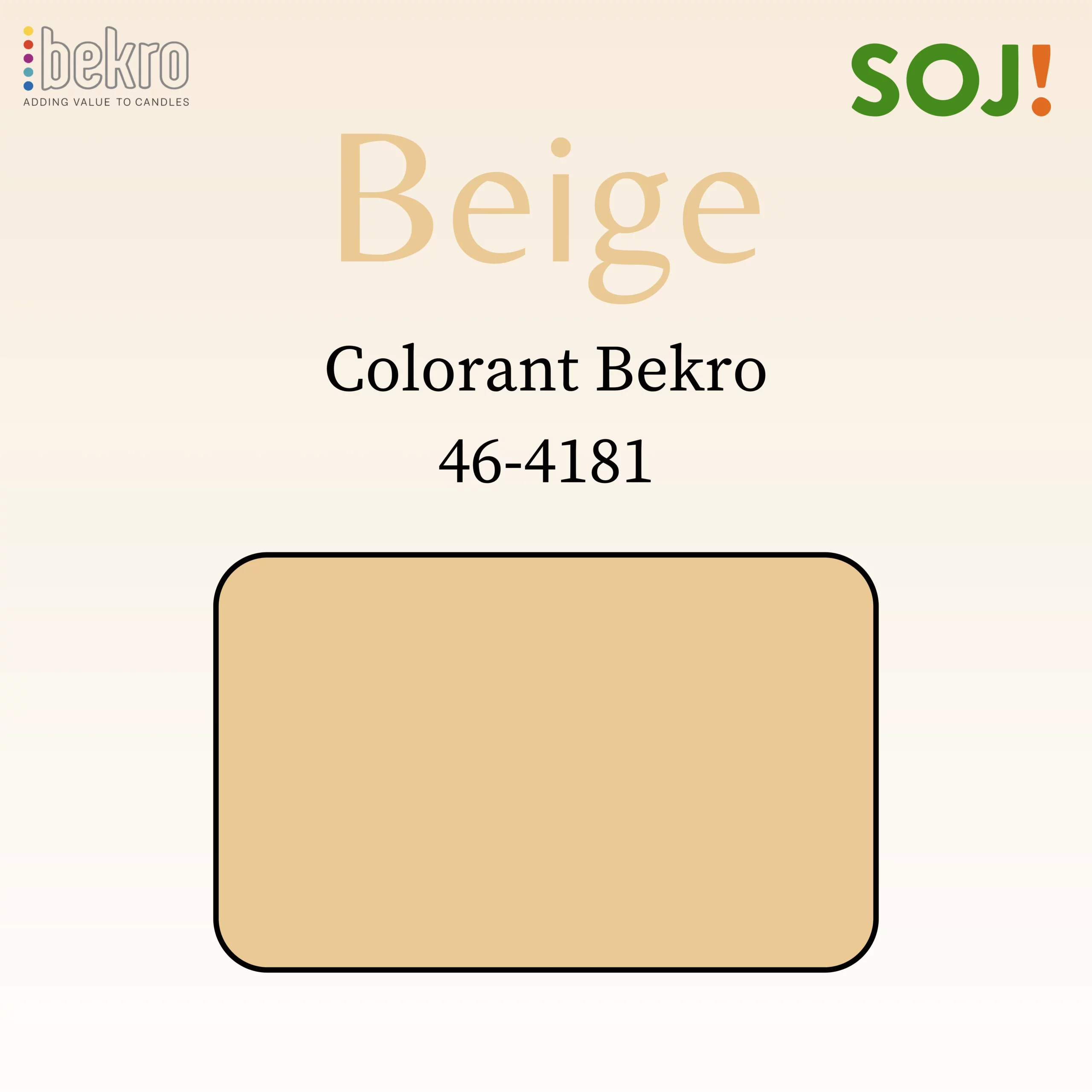 Colorant beige pour bougies – BEKRO
