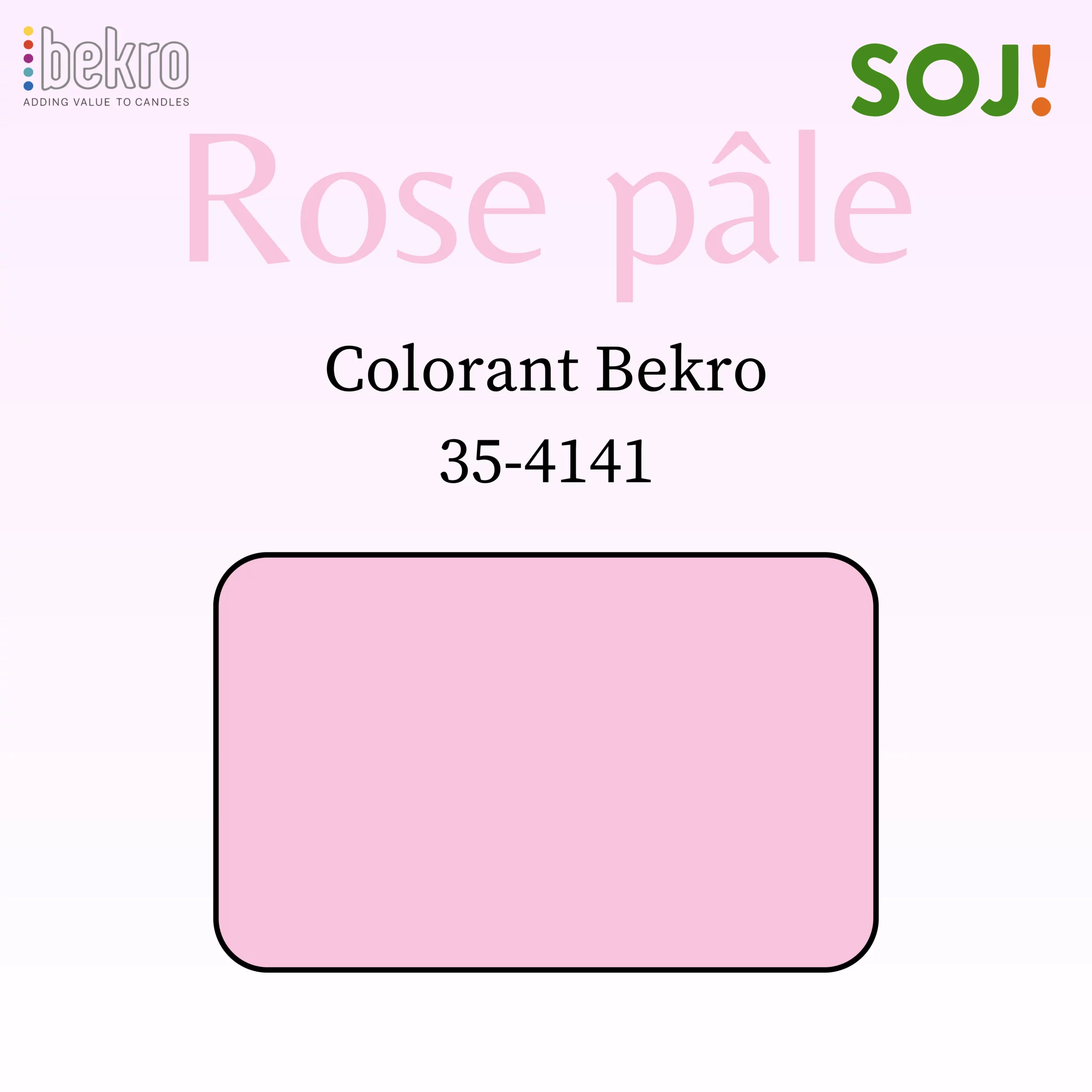 Colorant rose pâle pour bougies – BEKRO