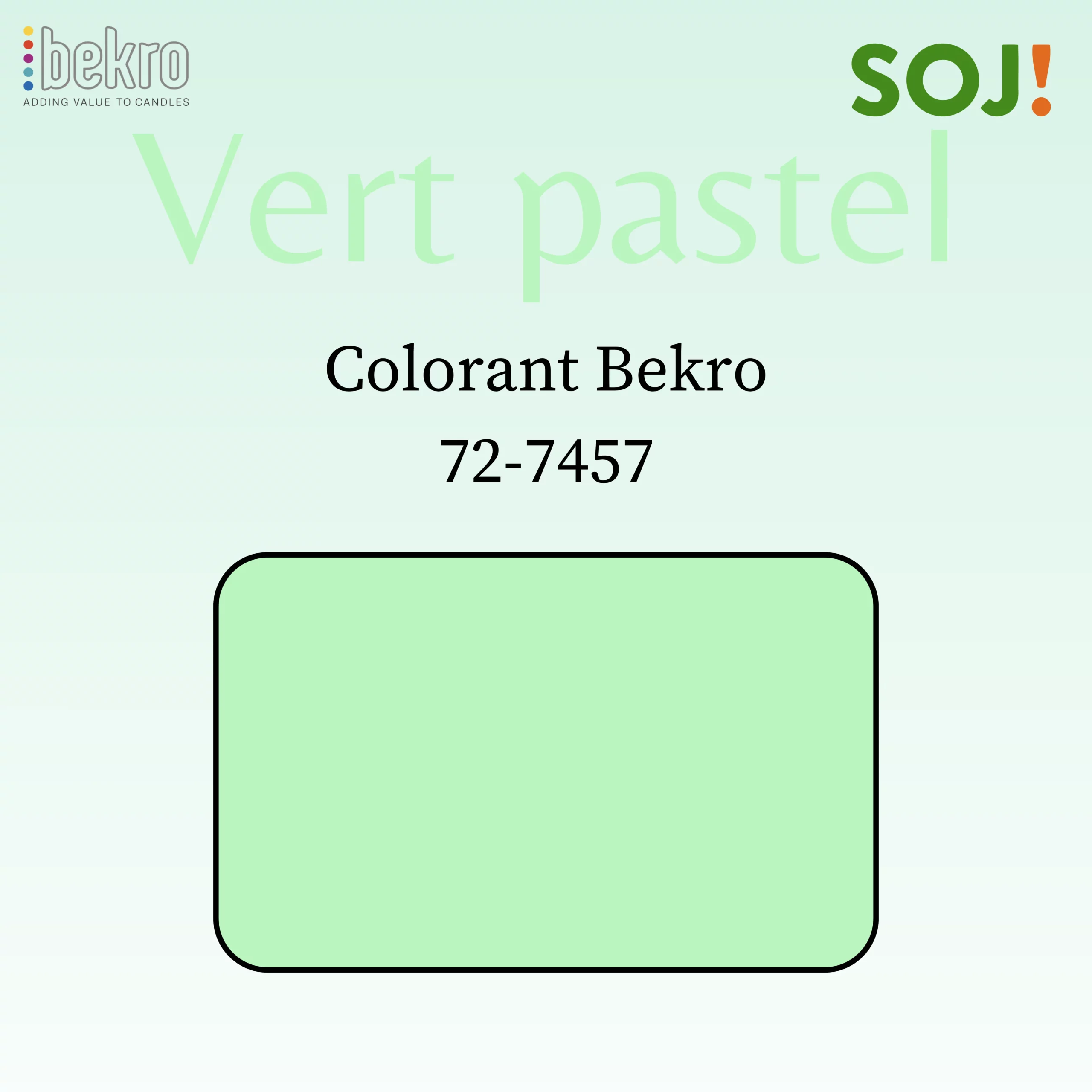 Colorant vert pastel pour bougies – BEKRO