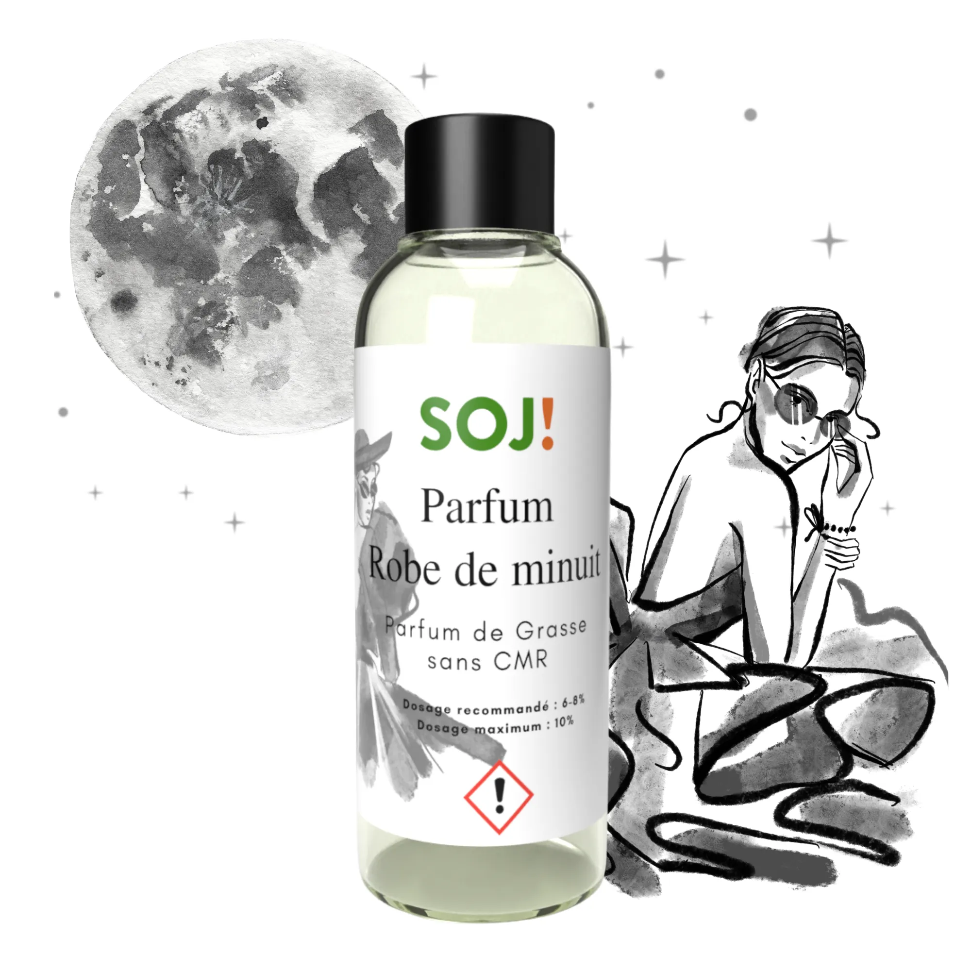 Parfum pour bougies – Robe de minuit
