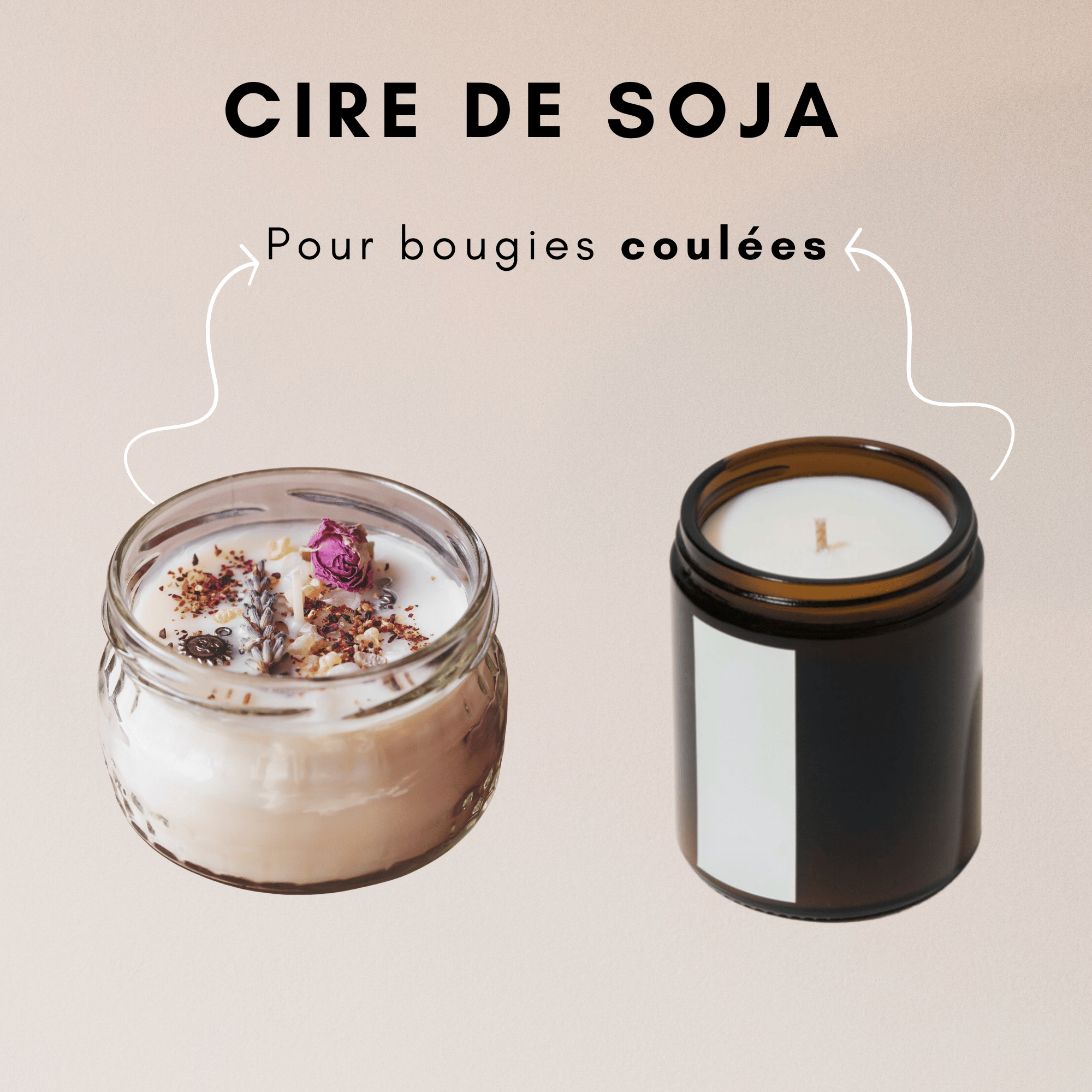 Cire de soja pour bougies coul&eacute;es &ndash; 100% Naturelle et sans OGM &mdash; vue 2