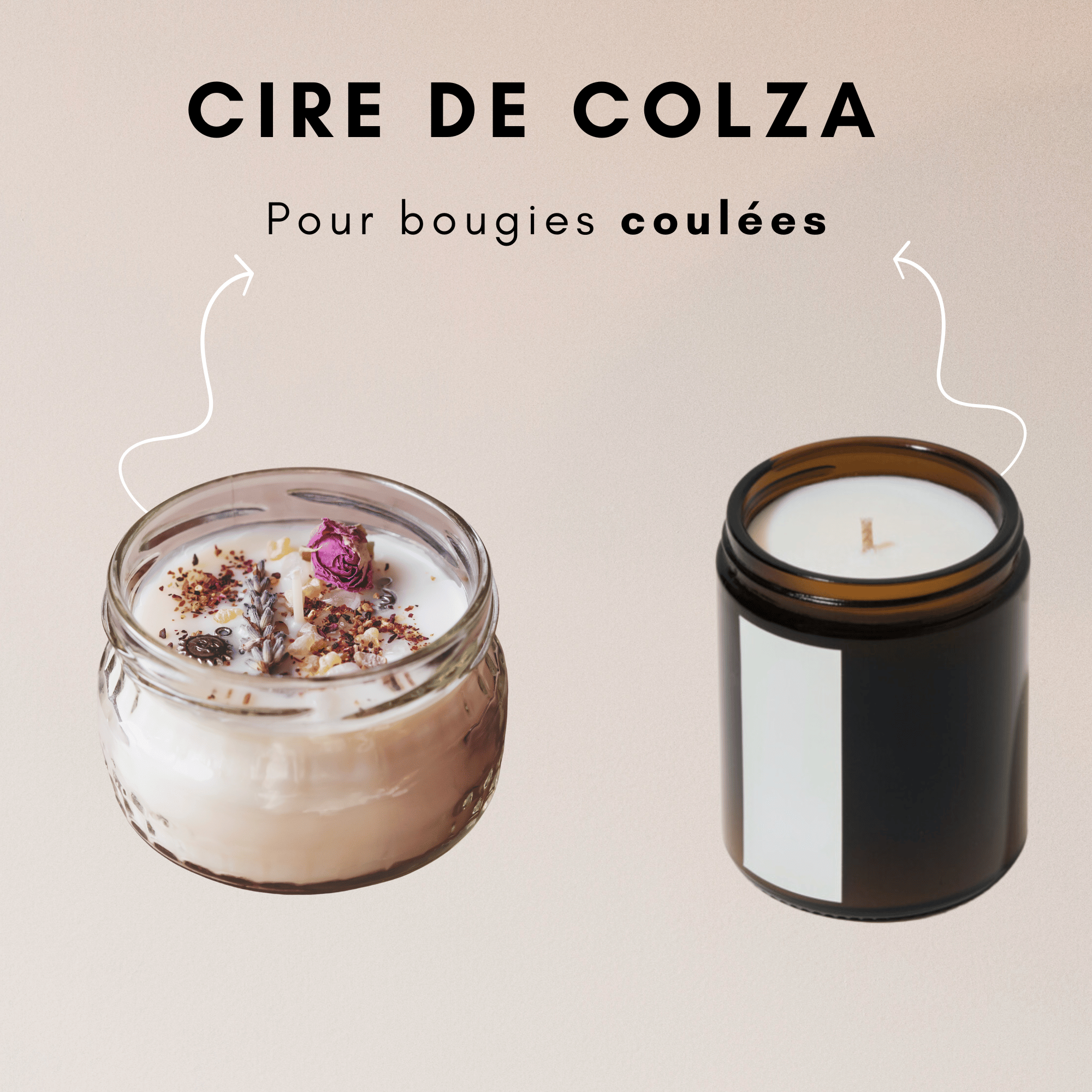 Cire de colza pour bougies coul&eacute;es &mdash; vue 2