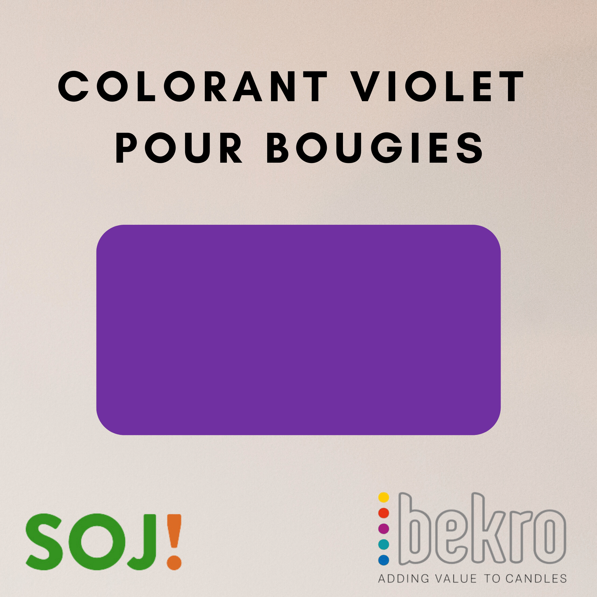 Colorant violet pour bougies &ndash; BEKRO &mdash; vue 2