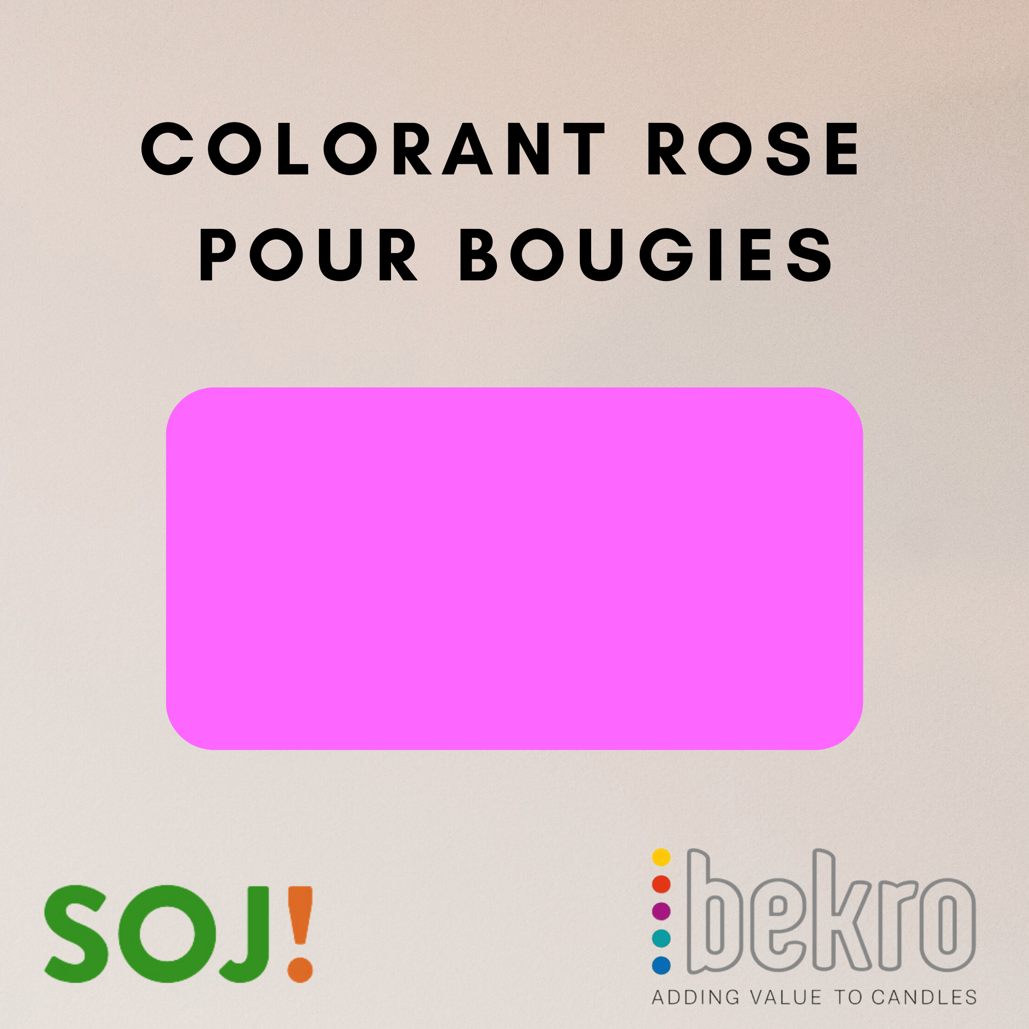 Colorant rose pour bougies &ndash; BEKRO &mdash; vue 2