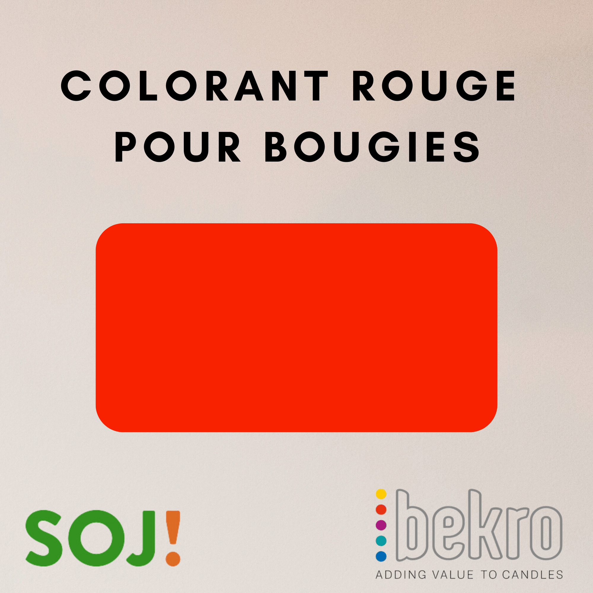 Colorant rouge pour bougies &ndash; BEKRO &mdash; vue 2