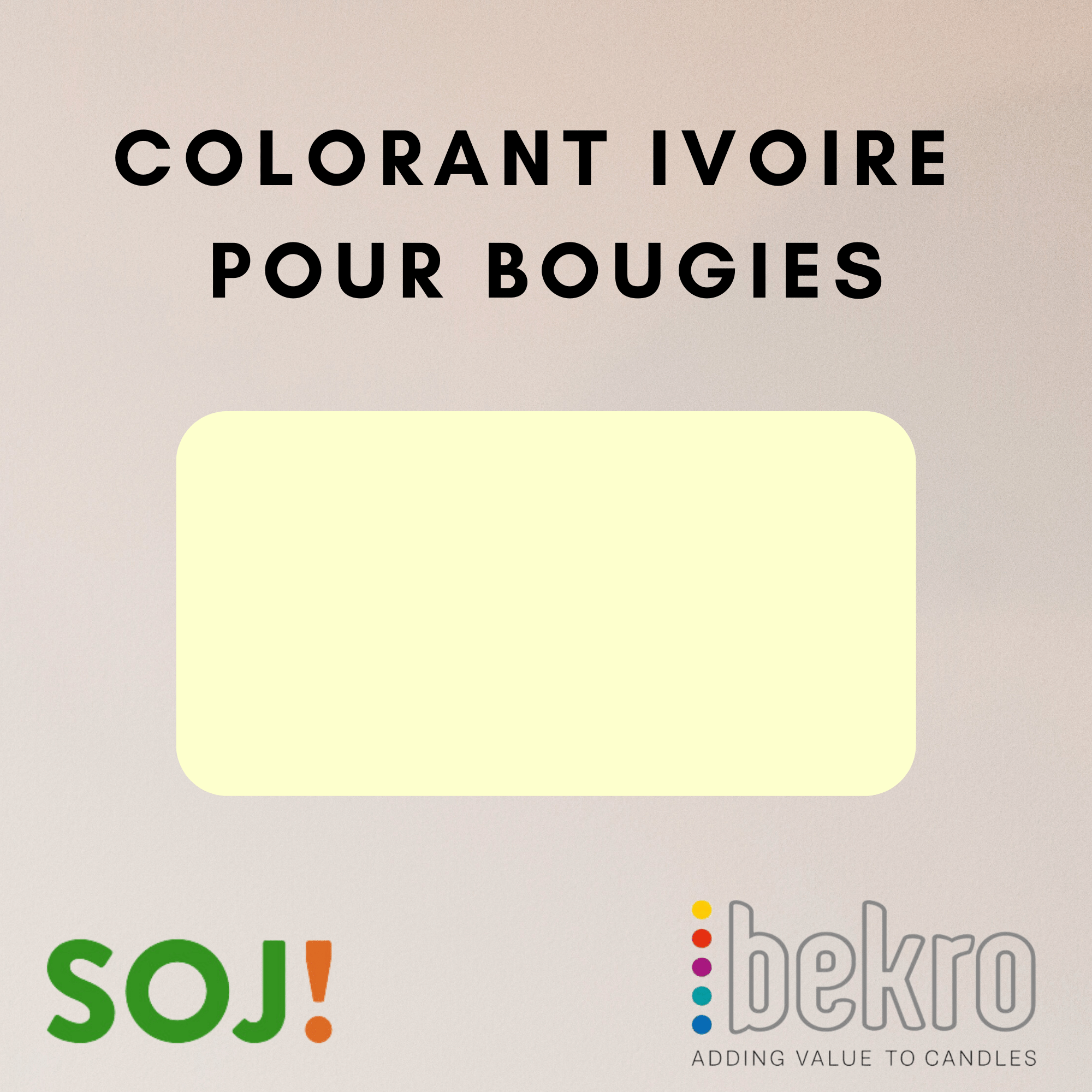 Colorant ivoire pour bougies &ndash; BEKRO &mdash; vue 2