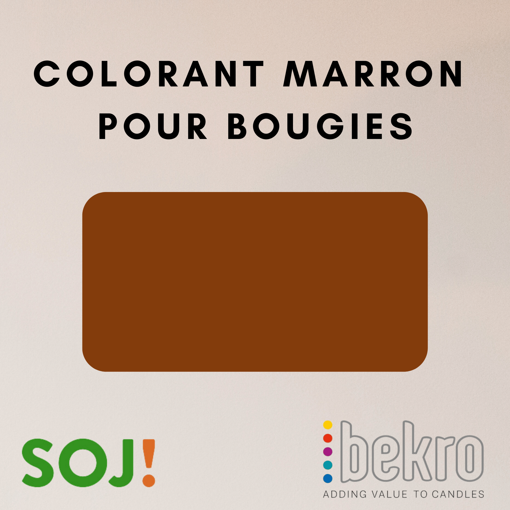 Colorant marron pour bougies &ndash; BEKRO &mdash; vue 2