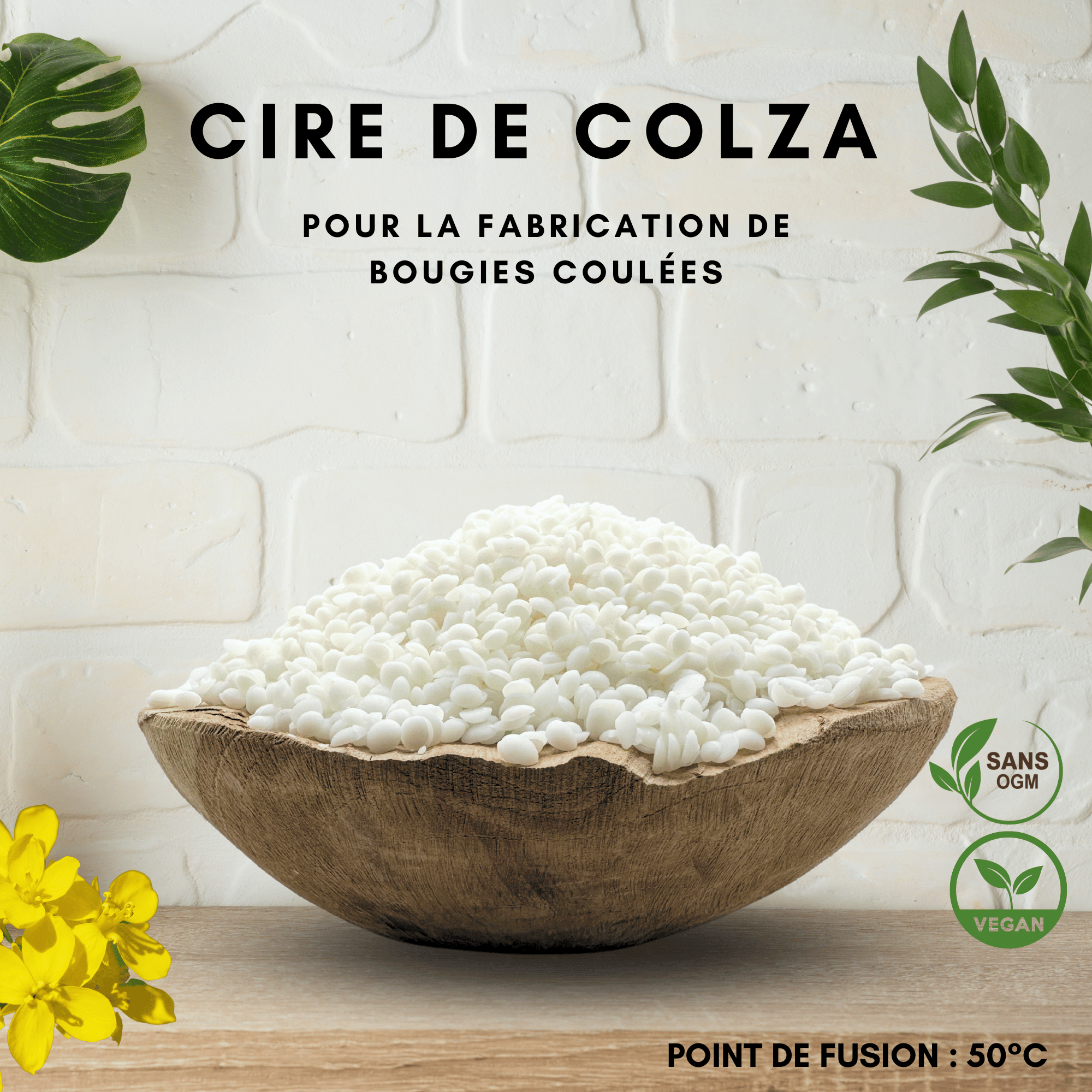 Cire de colza pour bougies coul&eacute;es &mdash; vue 4