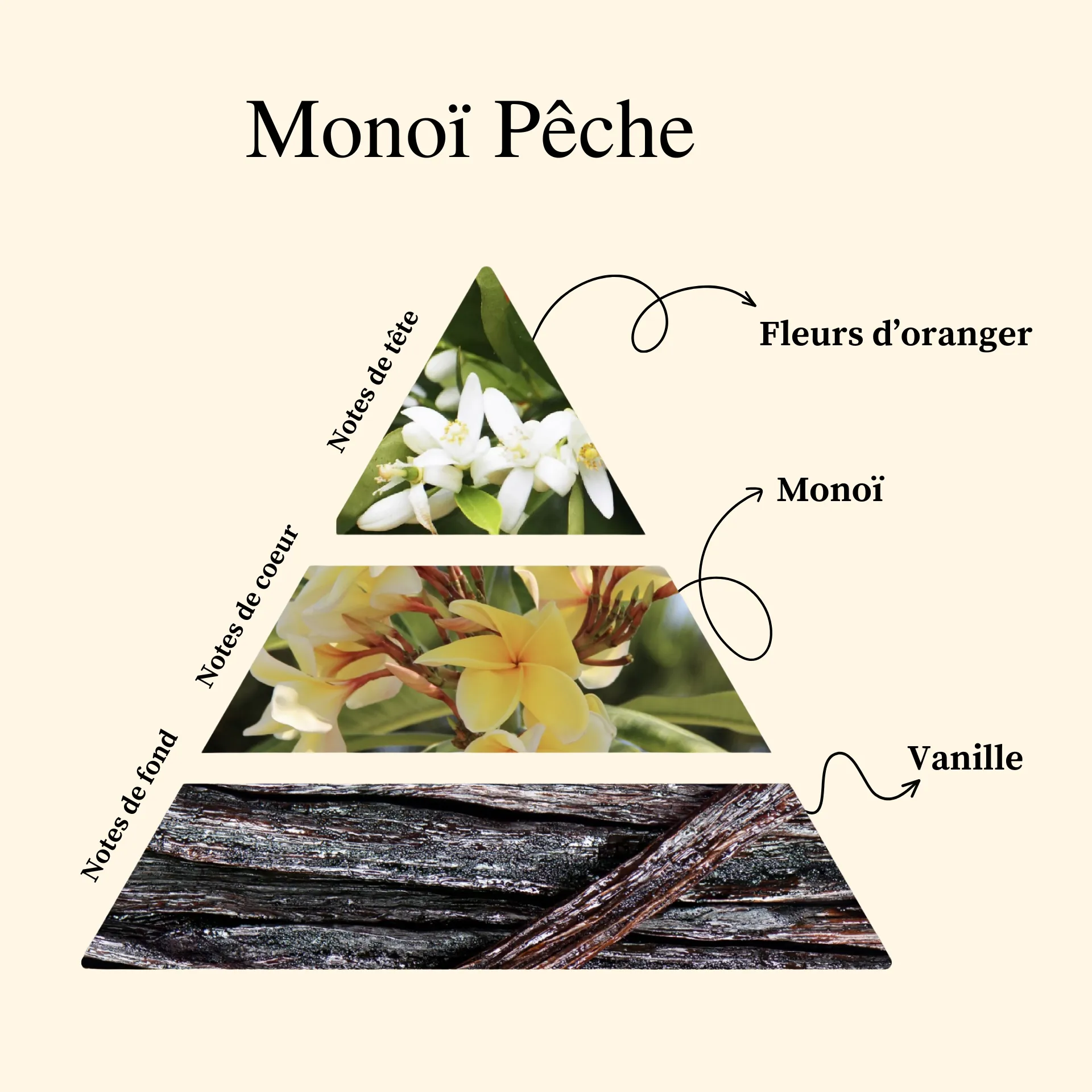Parfum pour bougies &ndash; Mono&iuml; P&ecirc;che &mdash; vue 2