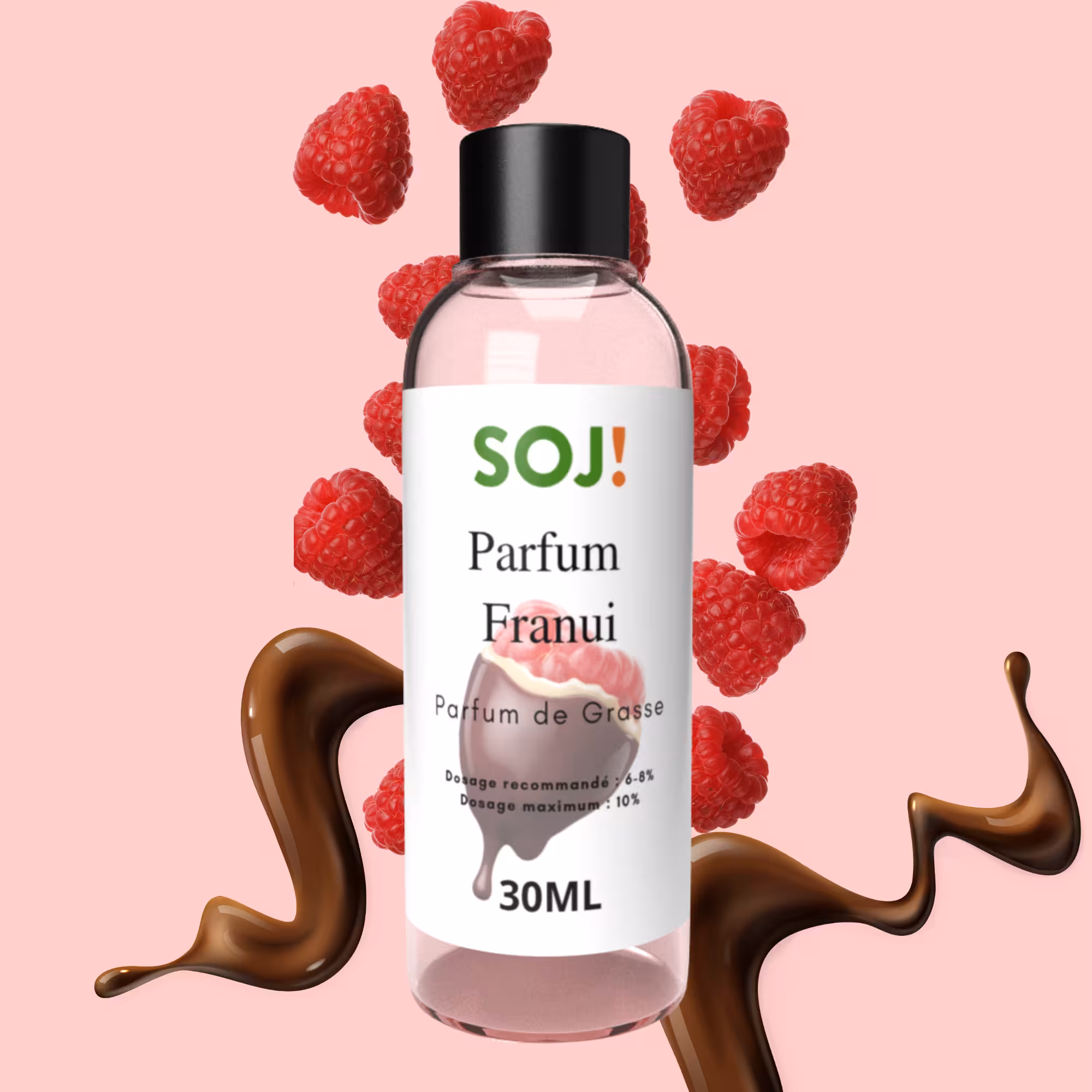 Parfum pour bougies - Framboise chocolat