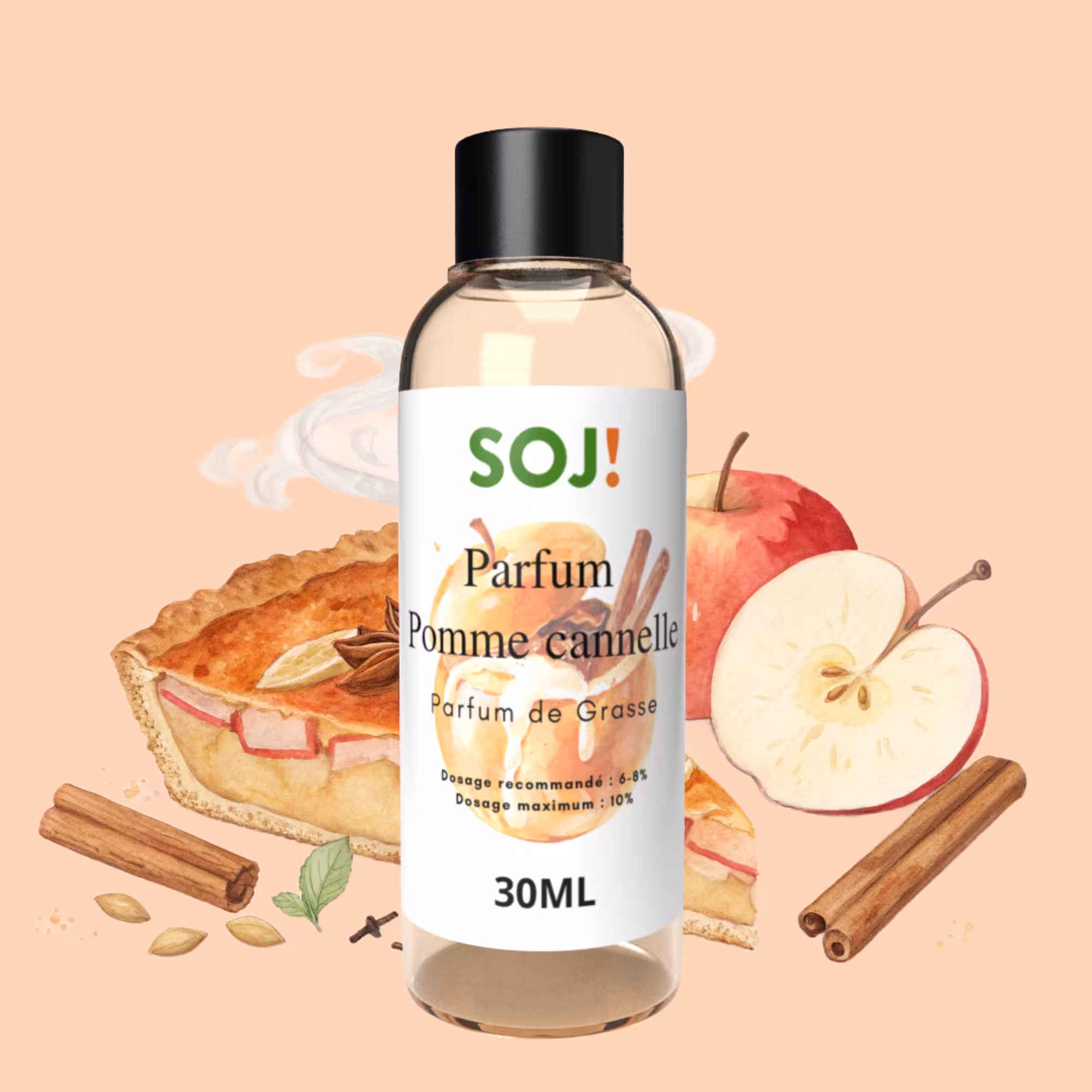 Parfum pour bougies - Pomme cannelle