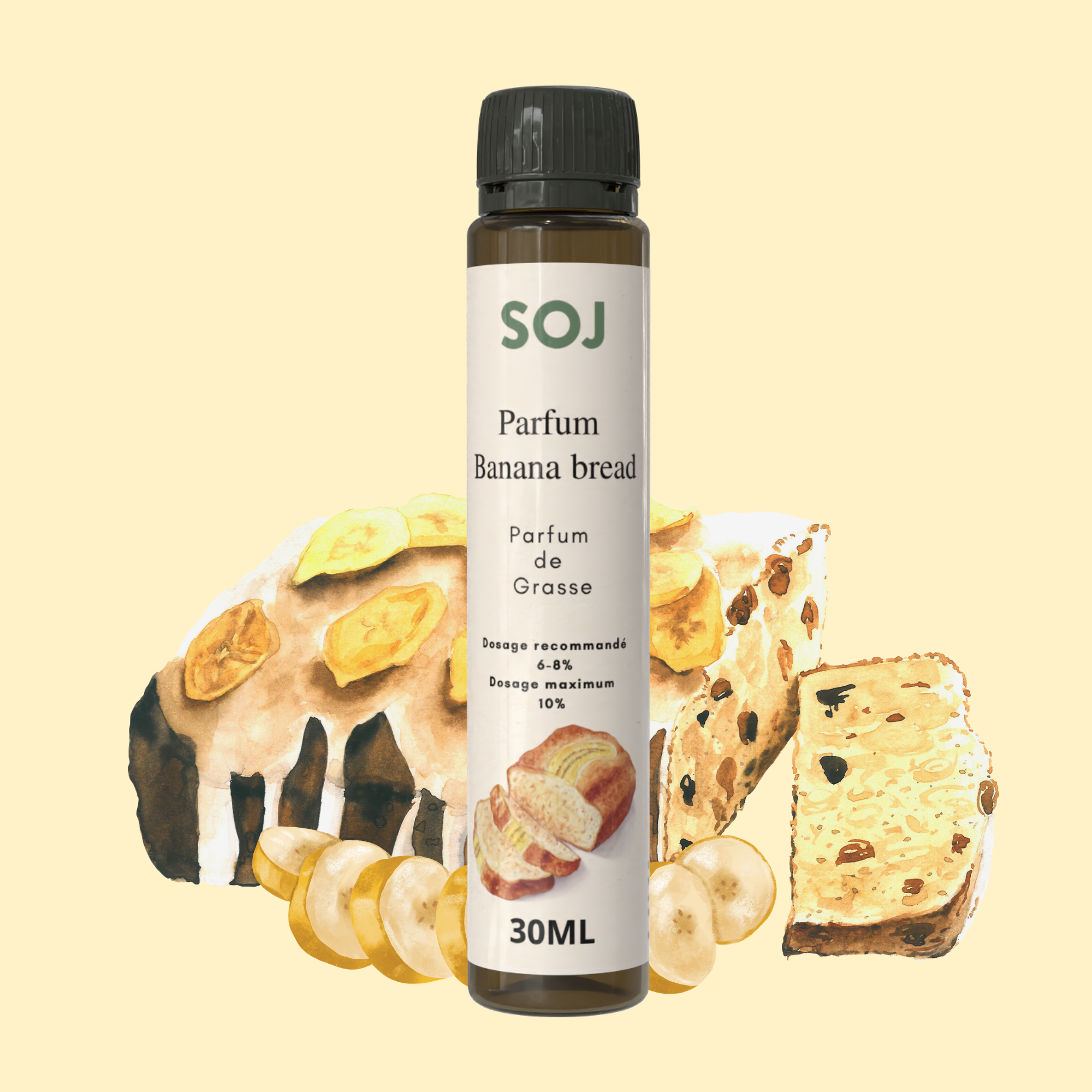Parfum pour bougies - Banana bread