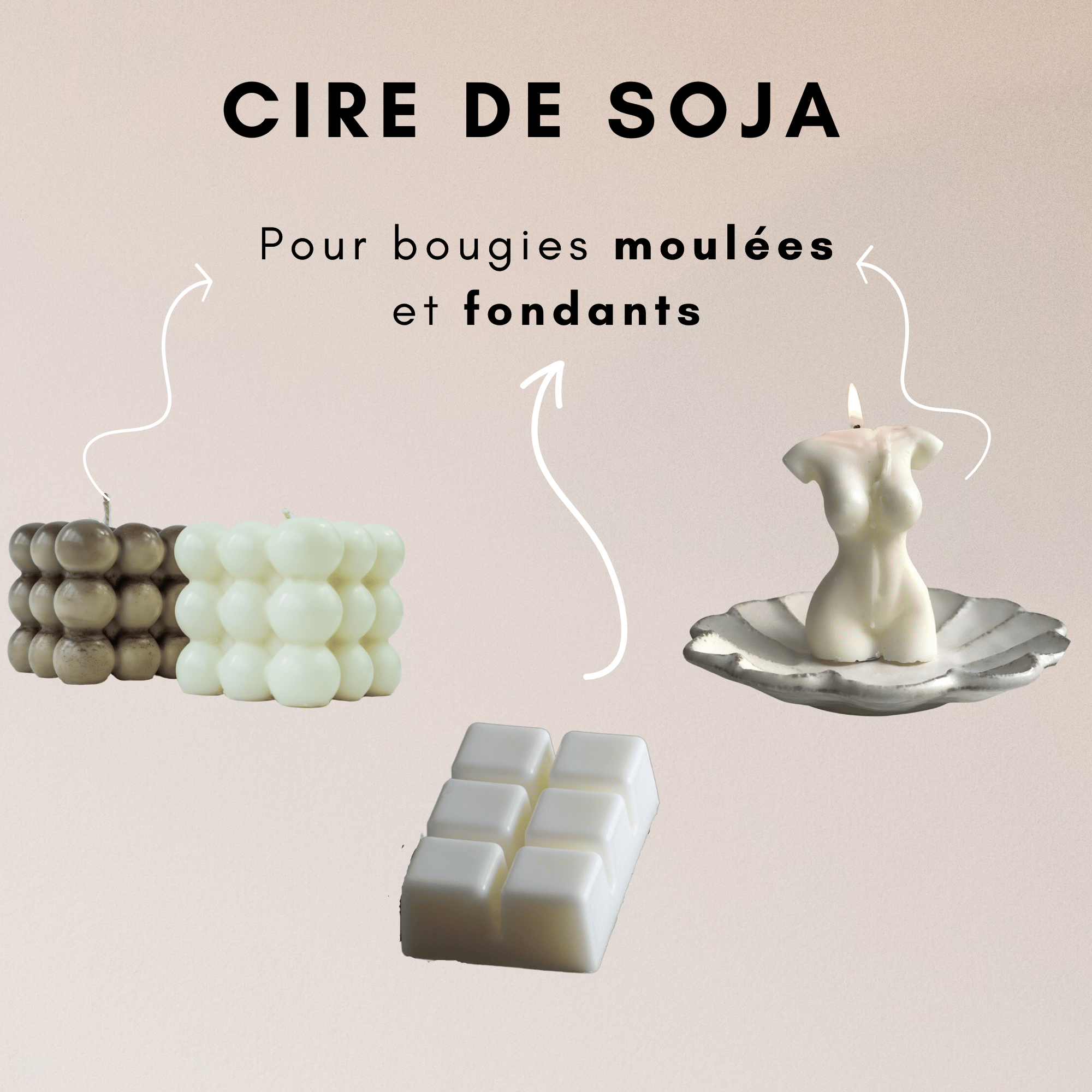 Cire de Soja spéciale bougies coulées - MONDO BOUGIES