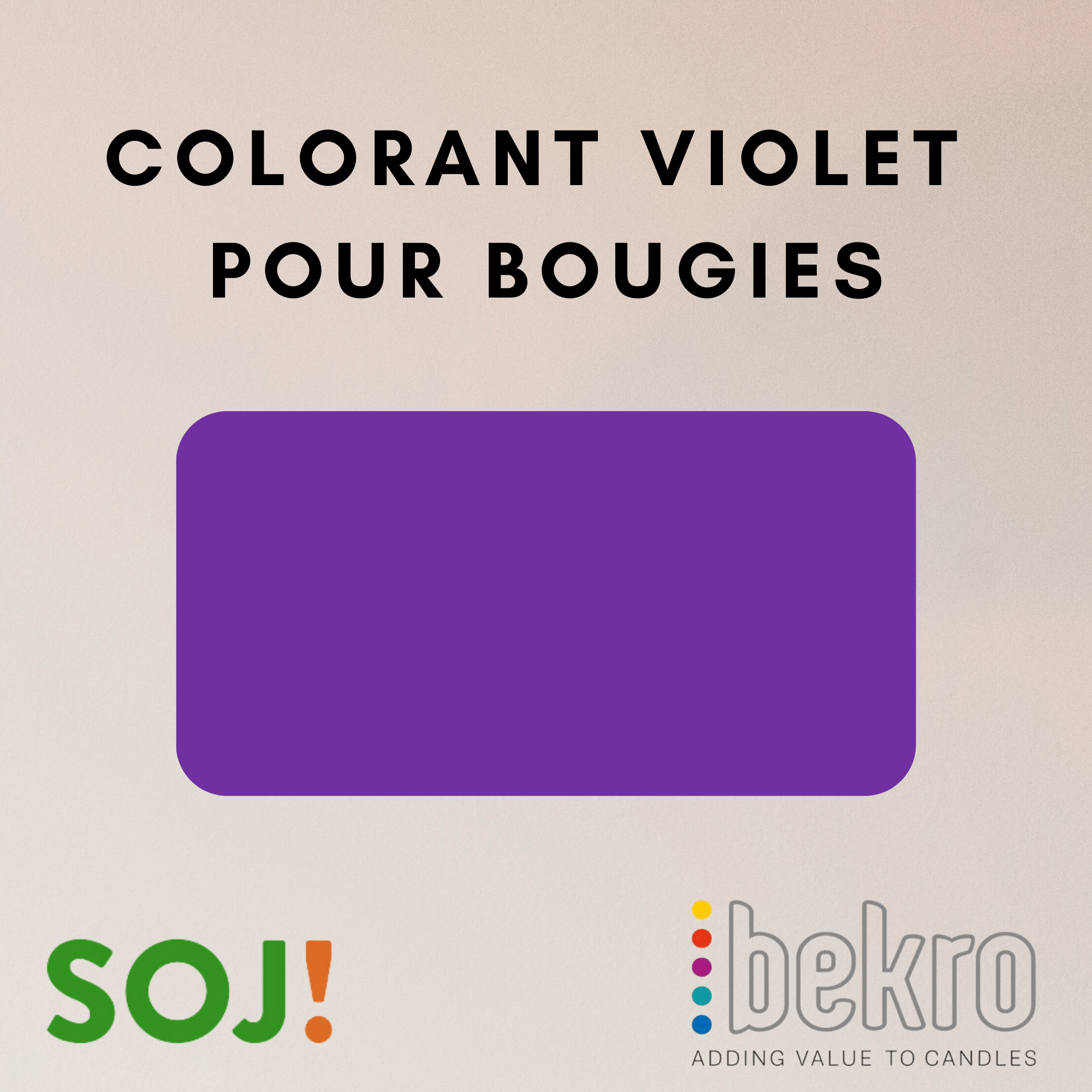 Colorant violet pour bougies - BEKRO - Soj shop