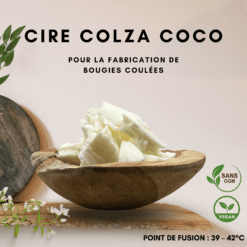 Cire de Colza sans OGM pour la fabrication de bougies moulées, cire à  bougie (3KG) : : Cuisine et Maison