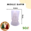 Moule bougie en forme de sapin