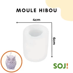 Moule bougie en forme de hibou
