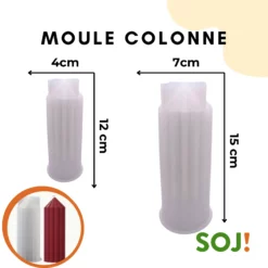 Moule bougie colonne