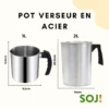 Pot verseur de cire