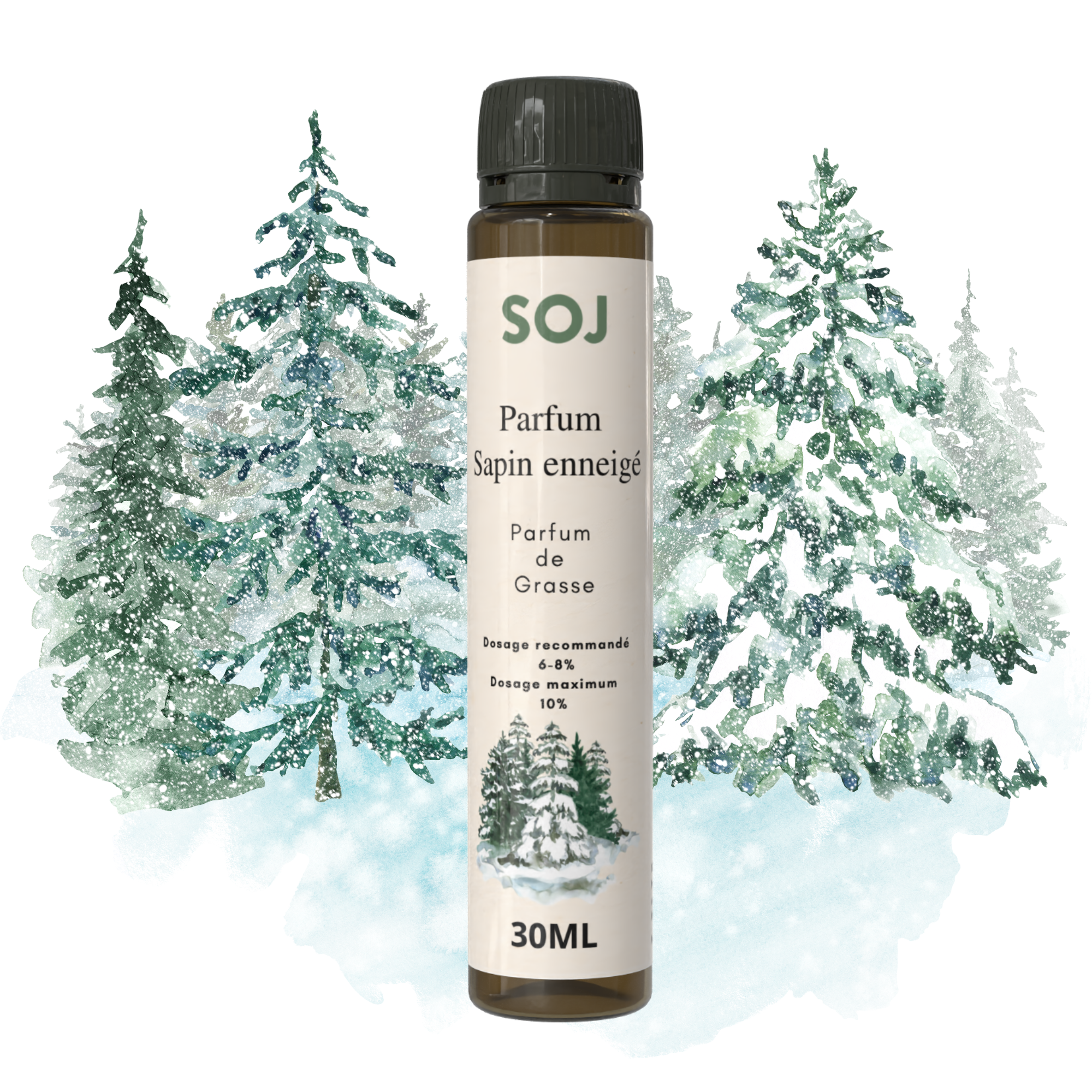 Parfum pour bougies - Sapin enneigé