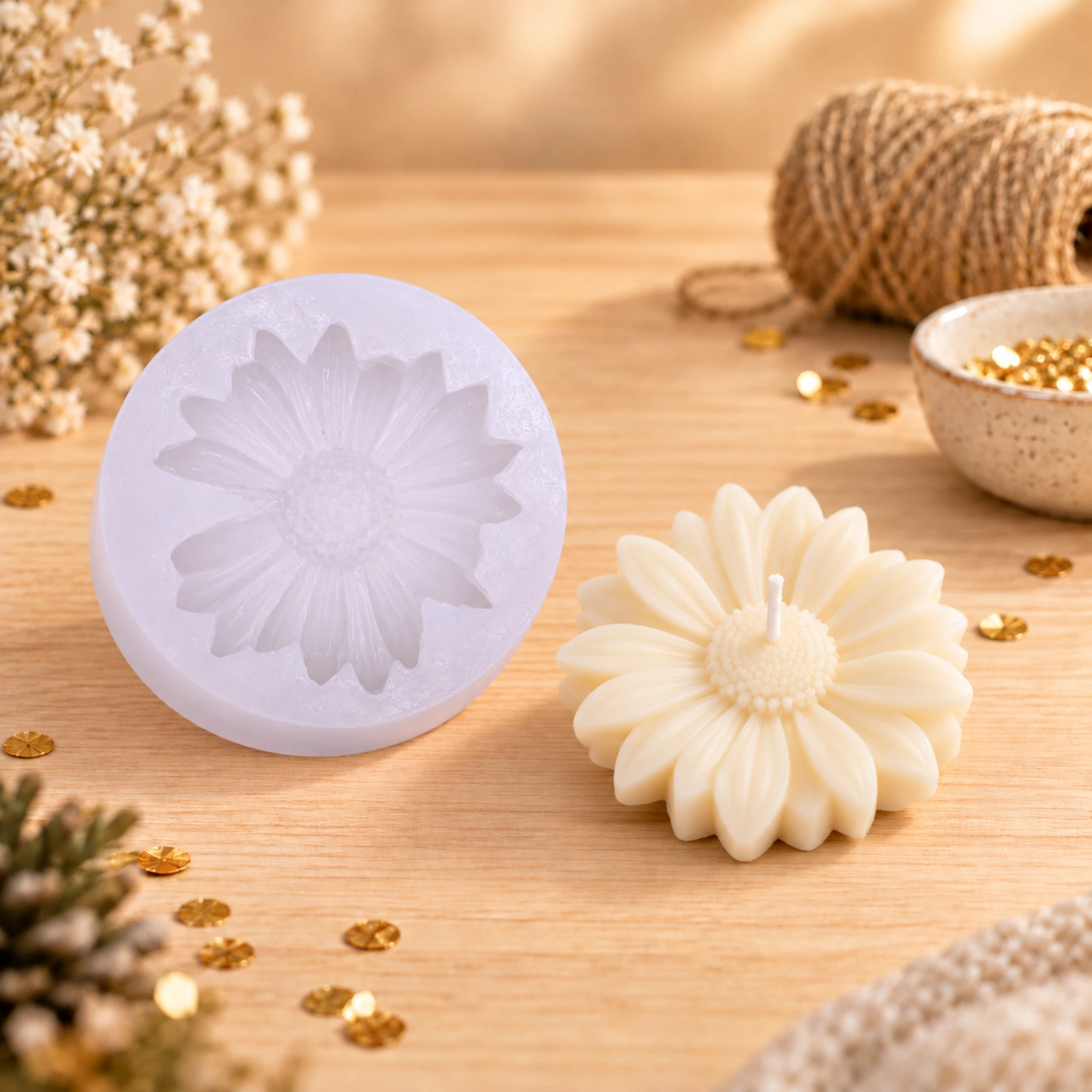 Moule Bougie Fleur Marguerite