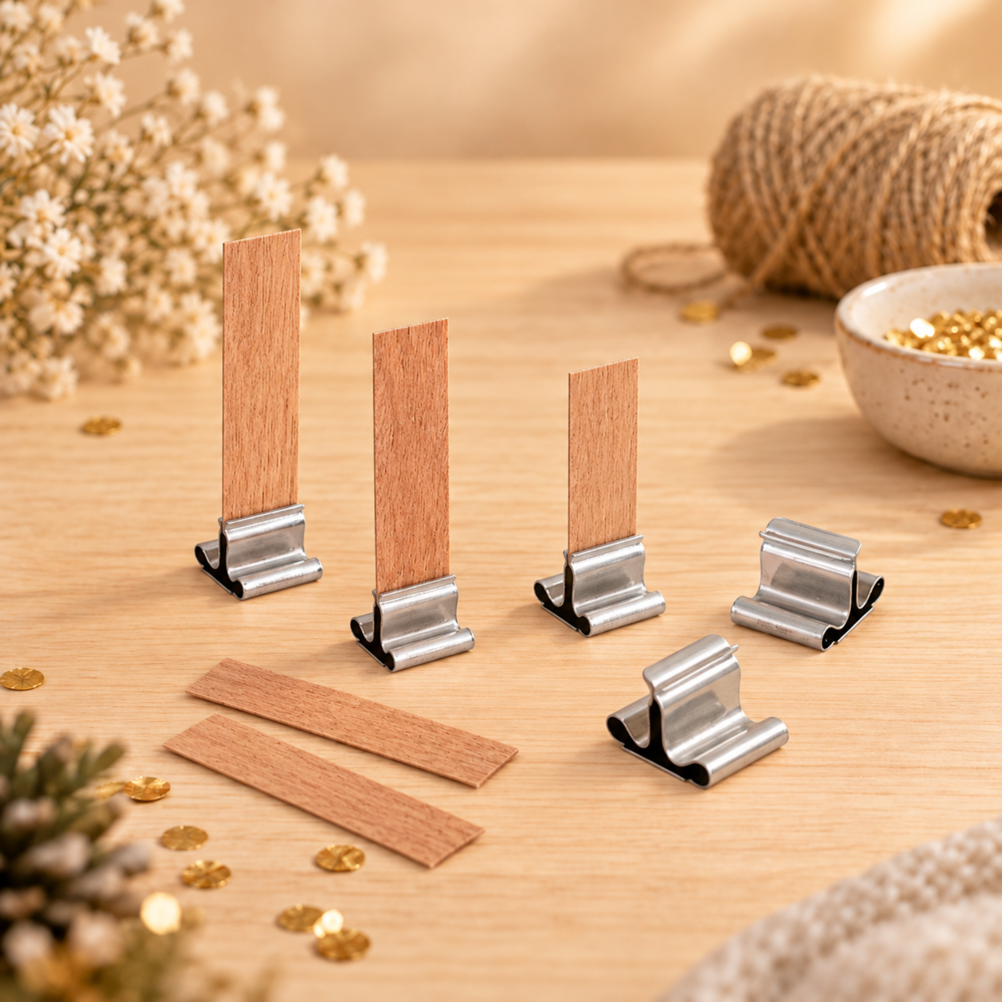 Supports De Meches Metalliques Bougies 1